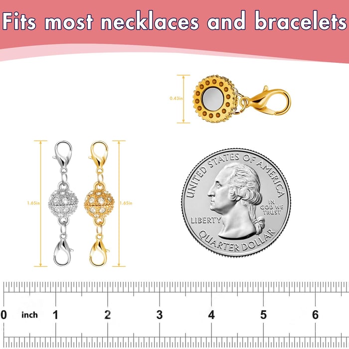 🔥Magnetic Necklace Clasps and Closures Kit（12pcs）